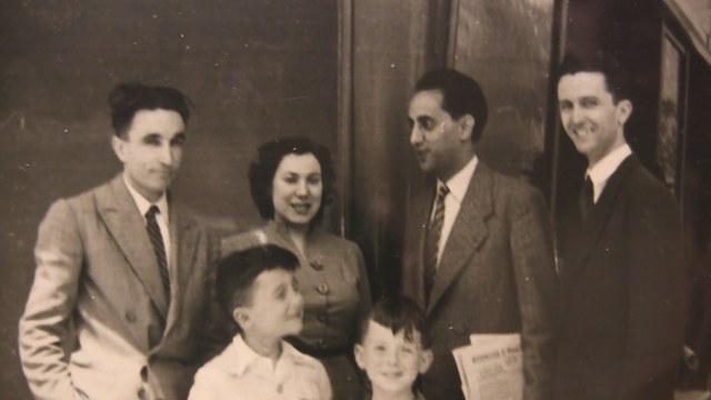 Jacques et Rolande Salort, Isaac Naori et Robert Manaranche.