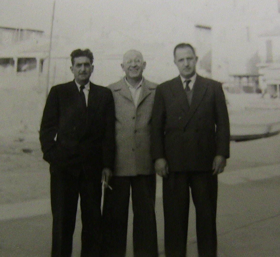 1953 — من اليسار، سولار، بيريتو و غاليناري.