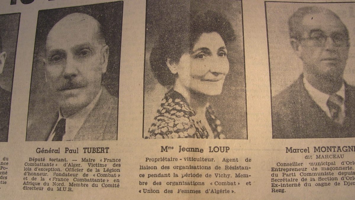 1947 — من اليسار، بول توبار، جان لو و مارسال مونتاني.