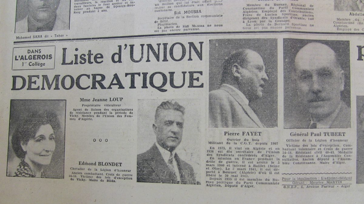 1947 — من اليمين، بول توبار، بيار فايي، إدمون بلوندي و جان لو.