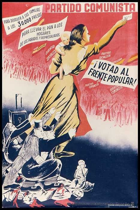 Affiche du Parti communiste espagnol